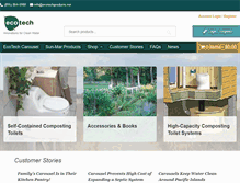 Tablet Screenshot of ecotechproducts.net